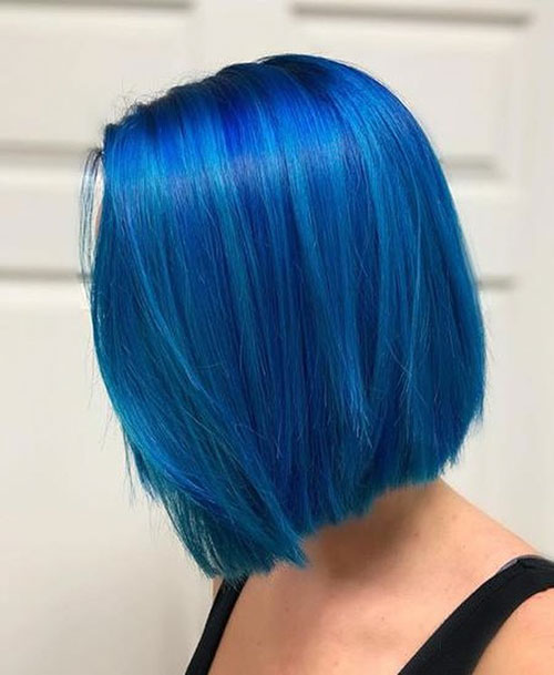 Blue Hairstyles For Medium Hair In 2020