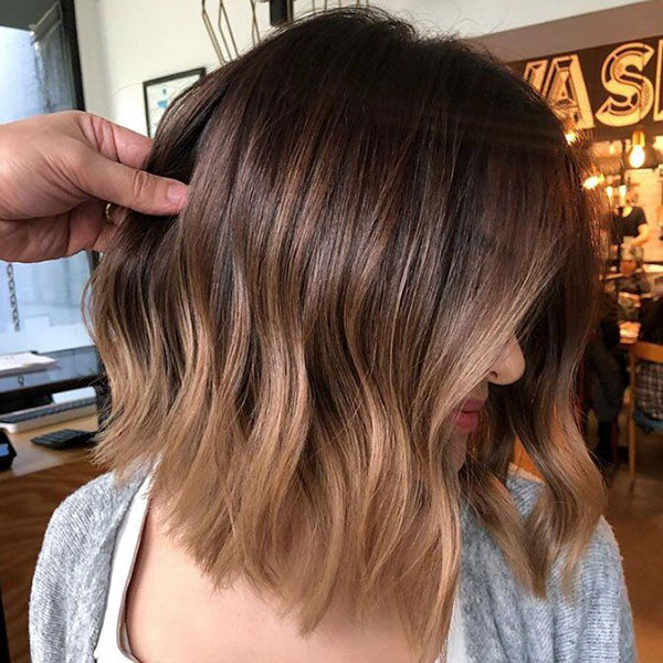 Medium Brown Hair With Ombre