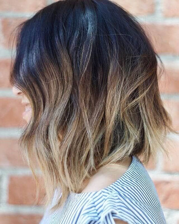 Medium Brown Hair With Ombre