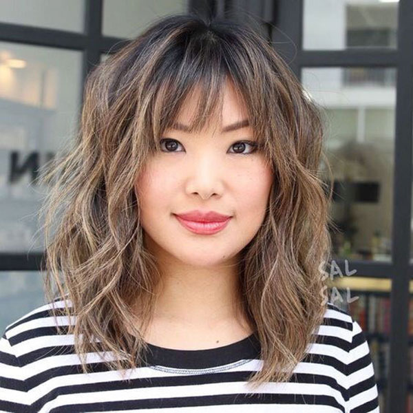 Best Medium Haircuts For Round Faces