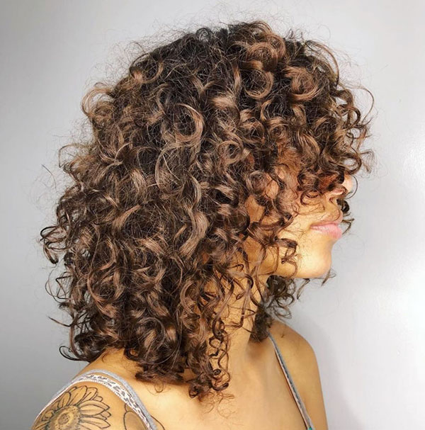 Colored Curly Hair